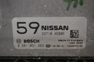 Εγκέφαλος Nissan Qashqai 1.6 DCI R9M 2008-2018 BOSCH 23710-4EB0E 0281031463 1039S76108-thumb-1