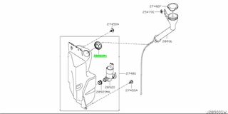 ΡΟΔΕΛΑ ΛΑΣΤΙΧΟ ΣΤΟΜΙΟΥ ΔΟΧΕΙΟΥ ΠΛΥΣΤΙΚΗΣ ΥΑΛΟΚΑΘ NISSAN  QASHQAI J10  NAVARA D40    28921EB300