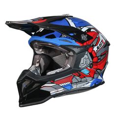 ΚΡΑΝΟΣ JUST1 OFF-J-39 SUPPRESSOR RED-BLUE-BLACK GLOSS