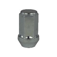 Closed end lug nut M12x1.25, length 41 mm - White zinc plating