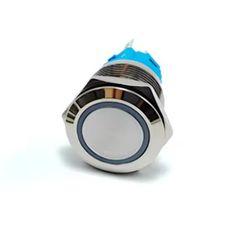 Waterproof Metal Push Button Switch with LED Light (Fixed Self Locking)