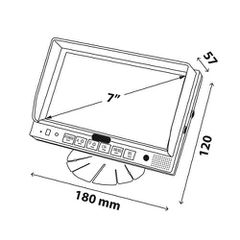 ΟΘΟΝΗ M1 180x120mm 7 ΙΝΤΣΕΣ 10-32V ΓΙΑ 1 ΚΑΜΕΡΑ ΚΑΙ 1 AUDIO-thumb-6
