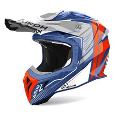 Κράνος Μηχανής Off Road Airoh Aviator Ace 2 Engine γαλάζιο gloss