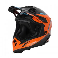 Κράνος Μηχανής  Off Road Acerbis Steel Carbon 25047.209 πορτοκαλί/μαύρο