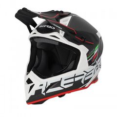 Κράνος Μηχανής Off Road Acerbis Steel Carbon 25047.323 μαύρο/κόκκινο