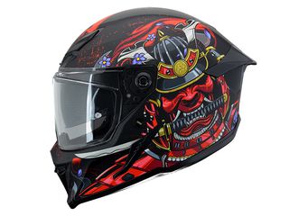 ΚΡΑΝΟΣ XVX VADER RS400 ΜΑΤ ΚΟΚΚΙΝΟ ARMOUR-thumb-2