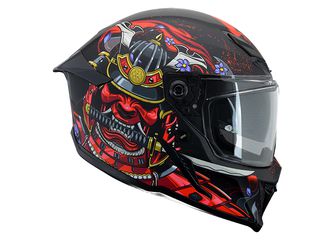 ΚΡΑΝΟΣ XVX VADER RS400 ΜΑΤ ΚΟΚΚΙΝΟ ARMOUR-thumb-1