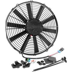 14" Brushless Electric Fan, Puller Type with Straight Blades 2,900 CFM Rating. Non Reversable