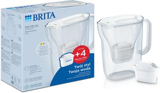 Brita Style Essential Κανάτα Πλαστική White 2400ml με 4 Φίλτρα