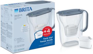 Brita Style Essential Κανάτα Πλαστική Graphite με Φίλτρο 1400ml με 4 Φίλτρα