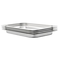 vidaXL Λεκάνες Gastronorm 4 τεμ. GN 1/1 40 χιλ. από Ανοξείδωτο Ατσάλι