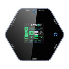 Blitzwolf 8in1 docking station BW-TH16 USB 100W LCD Smart Display-thumb-1