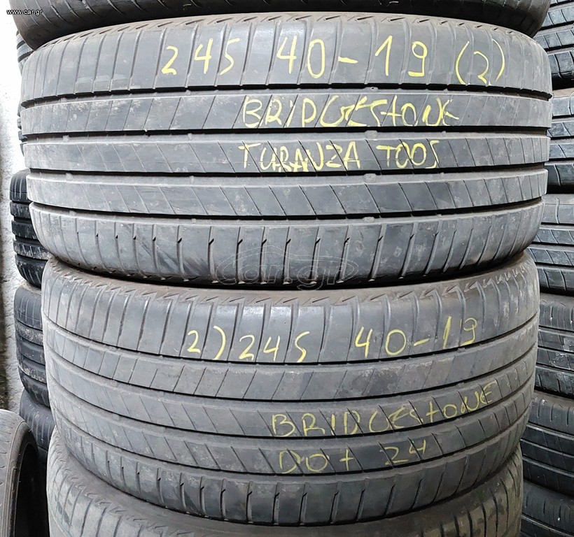 245/40-19 Dot 24 σε υπέρ άριστη κατάσταση! (2τμχ)BRIDGESTONE