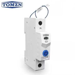 Tomzn Έξυπνος Διακόπτης / Επιτηρητής Ράγας WiFi 63A με Μετρητή Ενέργειας & Προστασία Τάσης (Tuya/Smart Life)