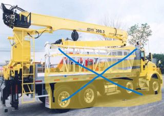 Γερανοί Atlas 2007 330+THLESKOPIKOS 21 METRA ,ΠΙΣΩ ΦΟΡΤΗΓΟ