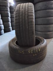 2 μεταχειρισμενα ελαστικα 225/55-17 Goodyear Eff. Grip Performance.  DOT 23'.