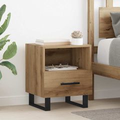 vidaXL Κομοδίνο Artisan Oak 40 x 35 x 47,5 εκ Επεξεργασμένο ξύλο