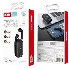 XO X6 TWS Bluetooth Μαύρο-thumb-1