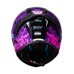 Κράνος MT Stinger 2 Tagger B8 μαύρο/μωβ gloss-thumb-2