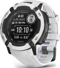 Garmin Instinct 2X Solar 50mm Αδιάβροχο Smartwatch με Παλμογράφο (Whitestone)