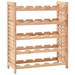 vidaXL Κάβα Κρασιών για 25 Μπουκάλια 63x25x73 εκ. Μασίφ Ξύλο Καρυδιάς