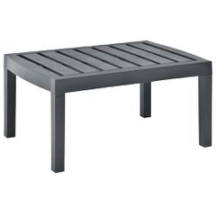 vidaXL Τραπεζάκι Κήπου Ανθρακί 78 x 55 x 38 εκ. Πλαστικό