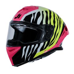 ΚΡΑΝΟΣ JUST1 FF J-STR TIGER PINK YELLOW BLACK GLOSS