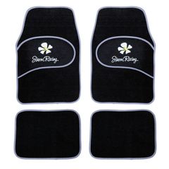 Simoni Racing ΠΑΤΑΚΙΑ ΜΟΚΕΤΑ DAISY ΜΑΡΓΑΡΙΤΕΣ (ΜΑΥΡΟ ΜΕ ΓΚΡΙ ΡΕΛΙ 64,5 Χ 45 cm/40 Χ 30 cm) - 4 ΤΕΜ.