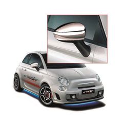 Simoni Racing FIAT 500 ΚΑΠΑΚΙΑ ΚΑΘΡΕΠΤΩΝ ΧΡΩΜΙΟΥ