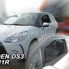 Heko ΑΝΕΜΟΘΡΑΥΣΤΕΣ ΓΙΑ CITROEN DS3 3D 2010-2019 ΖΕΥΓΑΡΙ ΑΠΟ ΕΥΚΑΜΠΤΟ ΦΙΜΕ ΠΛΑΣΤΙΚΟ HEKO - 2 ΤΕΜ.
