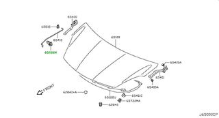 ΚΛΙΠ ΣΤΗΡΙΞΗΣ ΒΕΡΓΑΣ ΚΑΠΟ  NISSAN   PIXO  657224A00D