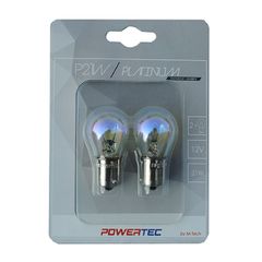 M-Tech P21W 12V 21W BA15s ΜΟΝΟΠΟΛΙΚΟ RAINBOW POWERTECK PLATINUM 2ΤΕΜ.