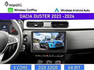 Dacia Duster (2023-2024) Android οθόνη 10.1" 2+32GB Ασύρματο CarPlay & Aσύρματο Android Auto | GPS | EQ | WiFi