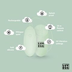 LUV Vibrating Egg Remote Control 10m Green-thumb-12