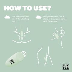 LUV Vibrating Egg Remote Control 10m Green-thumb-8