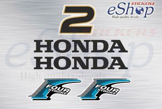 Αυτοκόλλητα σετ για  Honda BF 2 Hp έκδοση 2006
