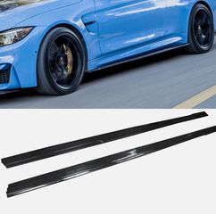 Προεκτάσεις μασπιέδων για BMW M3 (F80) M4 (F82) (2013-2020) Γυαλιστερό Μαύρο M Performance