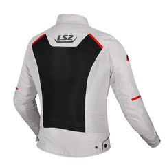 LS2 Breeze Lady Jacket Grey Black Red-thumb-1