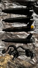 ORIGINAL BOSCH BMW 4x Bosch 0 445 116 024 Solenoid valve Injectors incl. High Pressure Lines for BMW N47D20C tested good working 13537805428