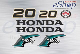 Αυτοκόλλητα σετ για Honda BF 20 Hp έκδοση 2006