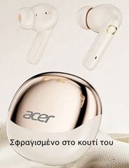 ACER OHR546 golden white earbuds καινουρια σφραγισμένα στο κουτί τους