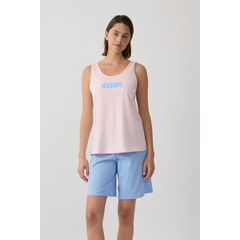 Minerva Γυναικεία Βαμβακερή Αμάνικη Πυτζάμα Multi Dots SS '26