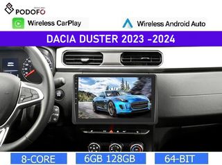 Dacia Duster (2023-2024) Android 13 Οθόνη 10.1" | 6GB RAM +128GB ROM | Ασύρματο CarPlay & Aσύρματο Android Auto | GPS | WiFi | DSP