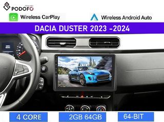 Dacia Duster (2023-2024) Android οθόνη 10.1" |2GB+64GB| Wireless CarPlay & Android Auto | GPS | EQ | WiFi
