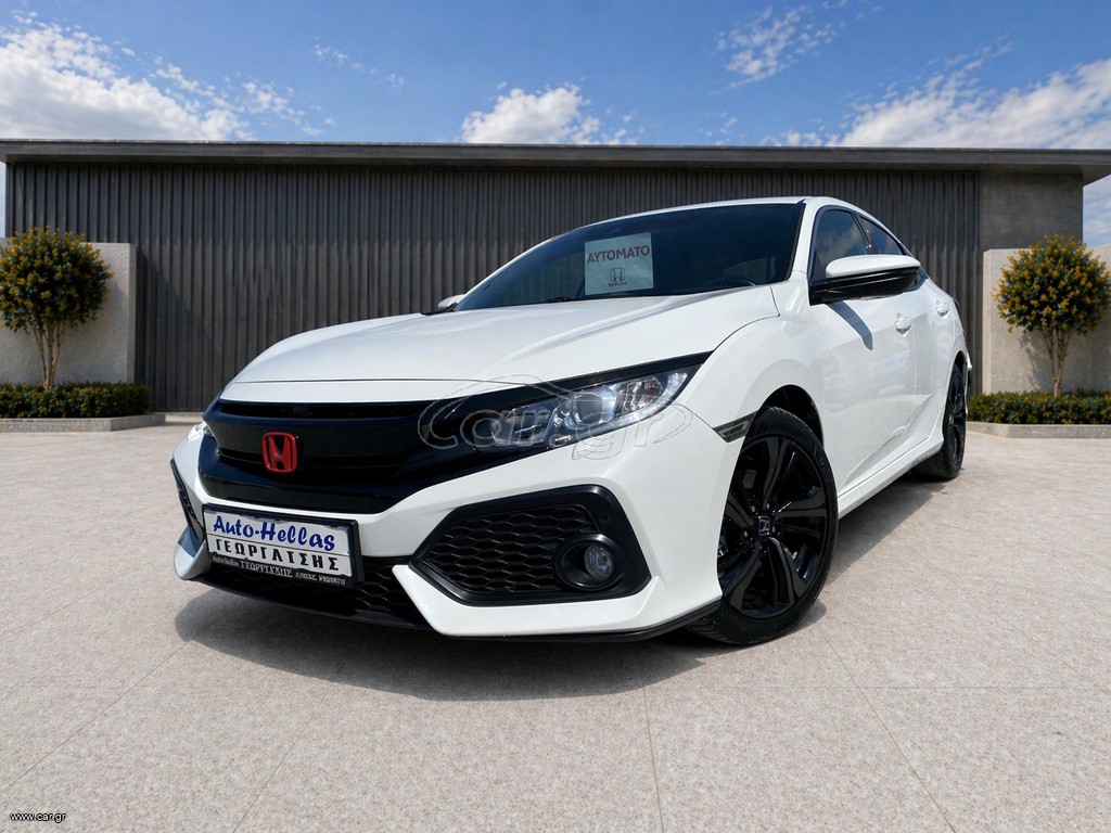 Honda Civic 2019 ~Αυτόματο-F1 Τιμόνι-Κάμερα-Kλίμα~Πιλότος~Navigation-Δέρμα~