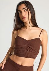 Funky Buddha Γυναικείο Εφαρμοστό Cropped Τοπ FBL013-123-17