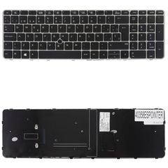 Teclado Español para Portátil - Spanish Laptop Keyboard για HP EliteBook 850 G3 - Product number : Y3B77EA 836623-BG1 836623-031 ES Pointer Black Silver Frame ( Κωδ.40358ESPOINTER )