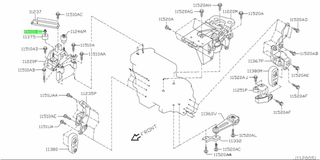 ΠΑΞΙΜΑΔΙ ΒΑΣΗΣ ΚΙΝΗΤΗΡΑ NISSAN  01225N8011