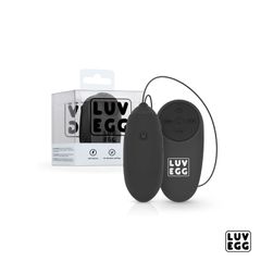 LUV Vibrating Egg Remote Control 10m Black-thumb-10