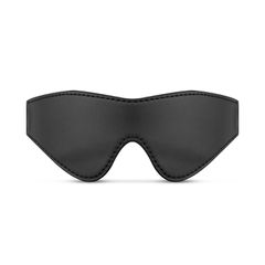 Faux Leather Blindfold - Black-thumb-1